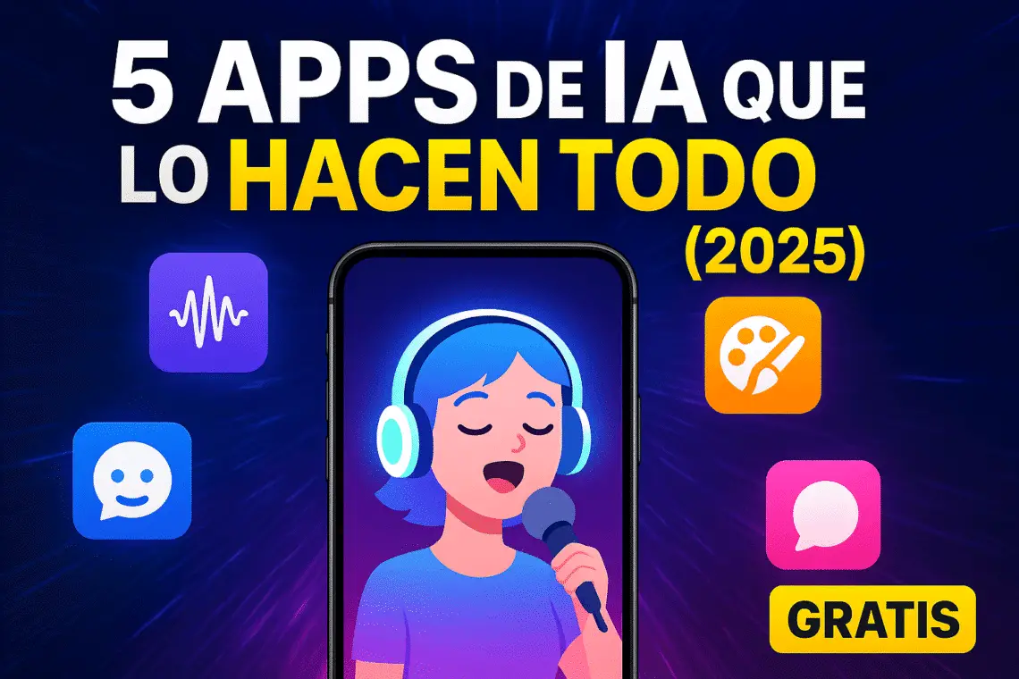5 Apps de Inteligencia Artificial que hacen TODO por ti (2025) GRATIS