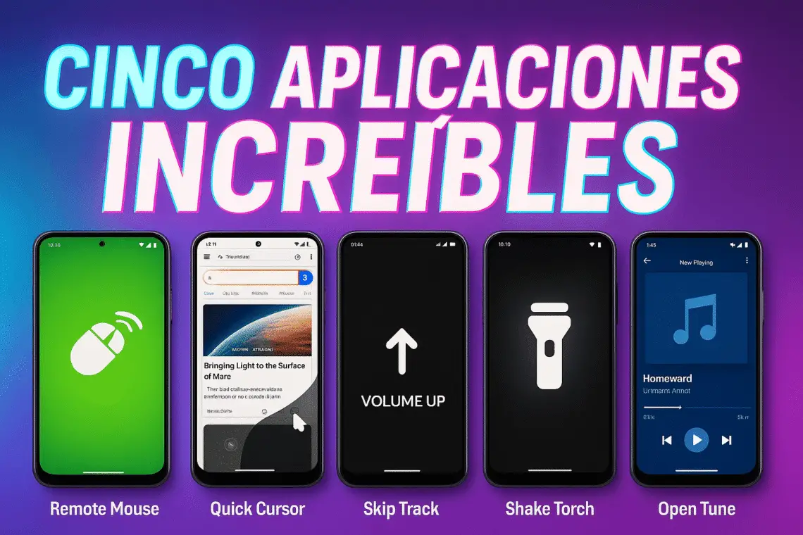 Estas 5 apps convierten tu celular en una verdadera máquina