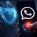 Botón de pánico de WhatsApp activando protección contra capturas de pantalla y clonación por inteligencia artificial