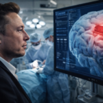 Implante cerebral Neuralink conectado al cerebro humano mostrando cómo los usuarios controlan dispositivos con la mente en 2026