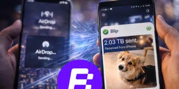 Blip transfiriendo terabytes de archivos entre un Android y un iPhone superando a AirDrop