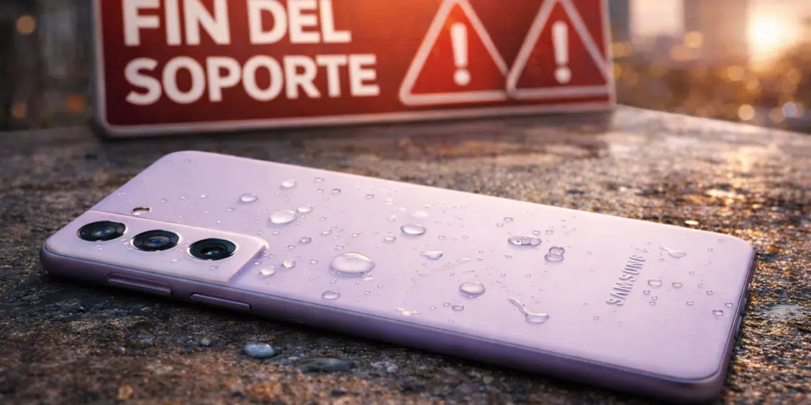 Samsung Galaxy S21 con aviso de fin del soporte y actualizaciones en 2026