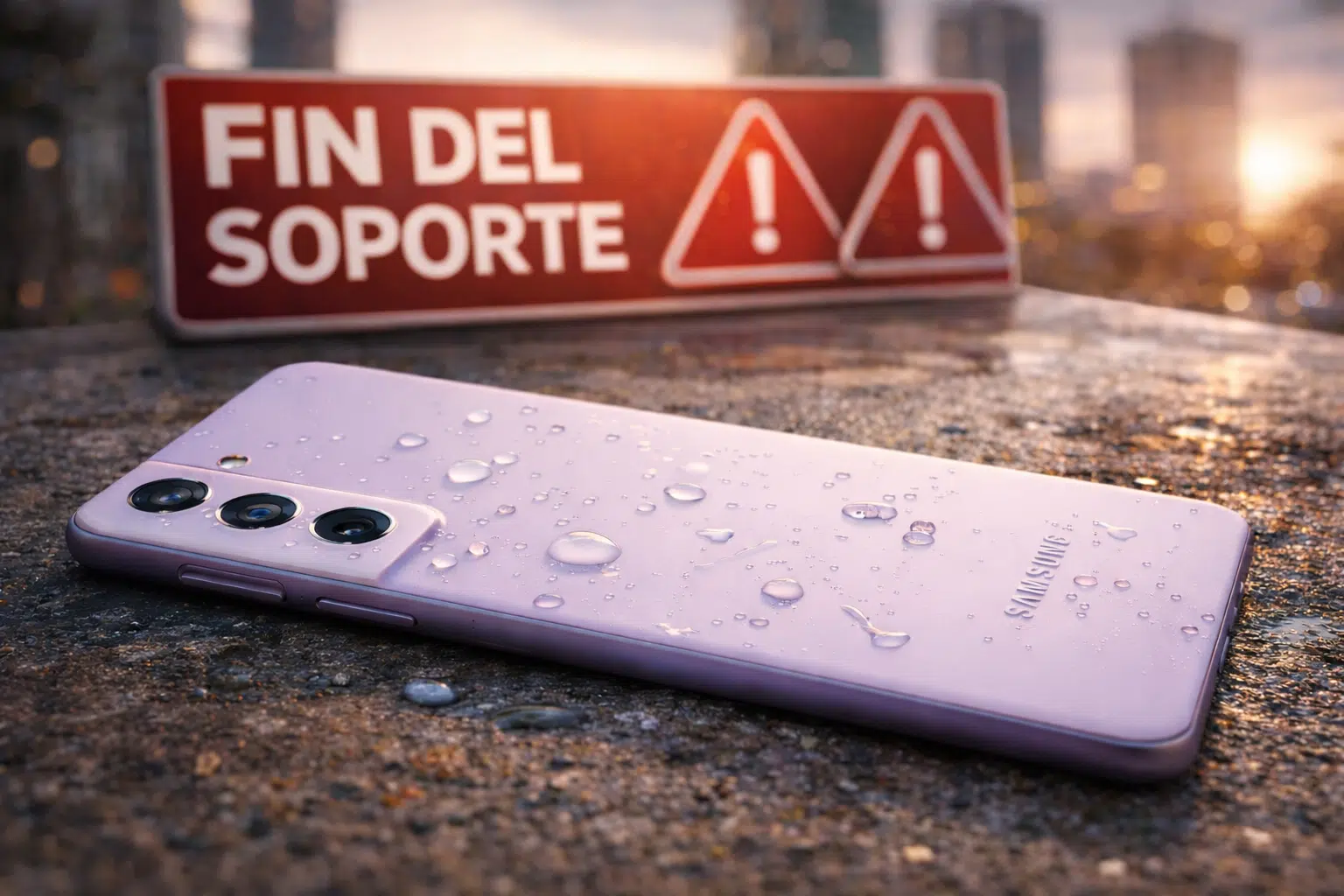 Samsung Galaxy S21 con aviso de fin del soporte y actualizaciones en 2026