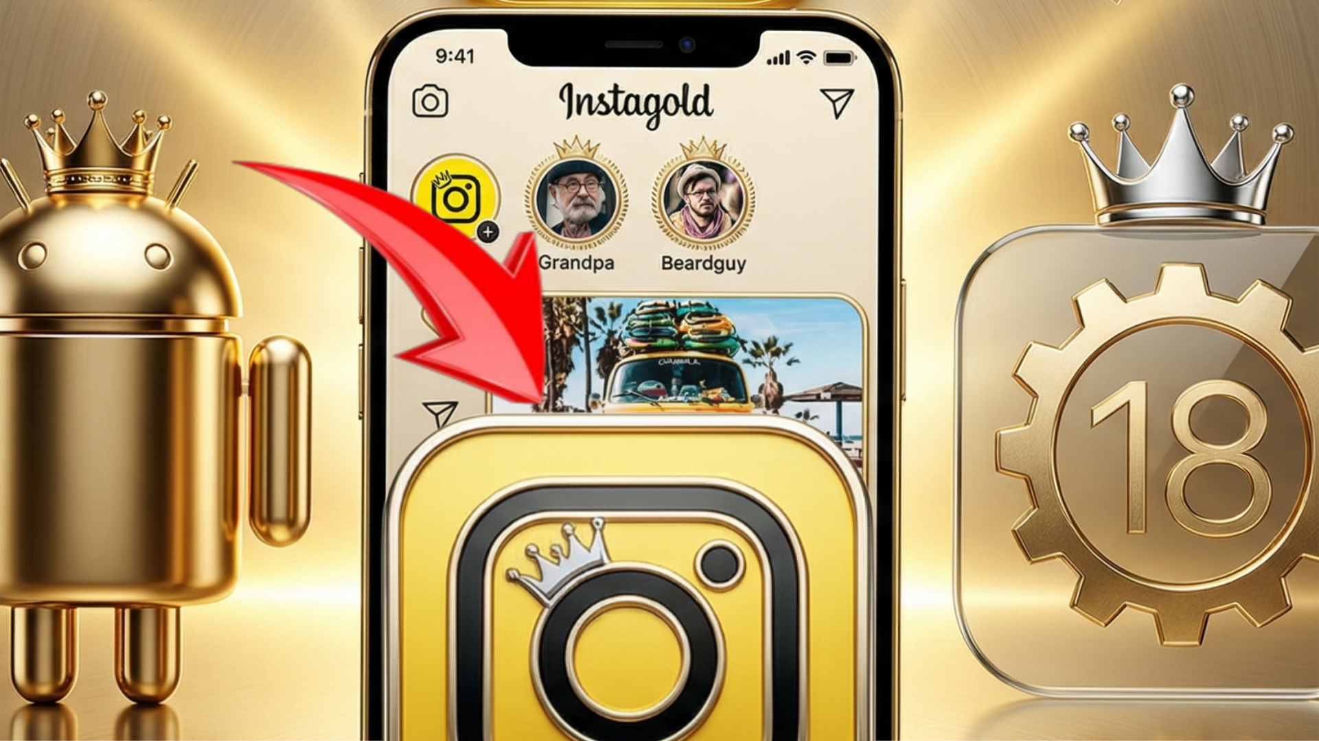 InstaGold APK para Android: Personalización al Estilo iOS y Funciones Avanzadas