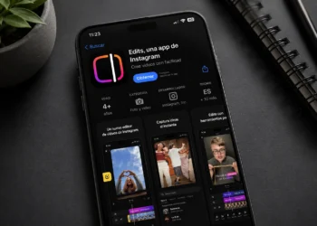 Aplicación Edits de Instagram para editar videos desde un teléfono móvil.