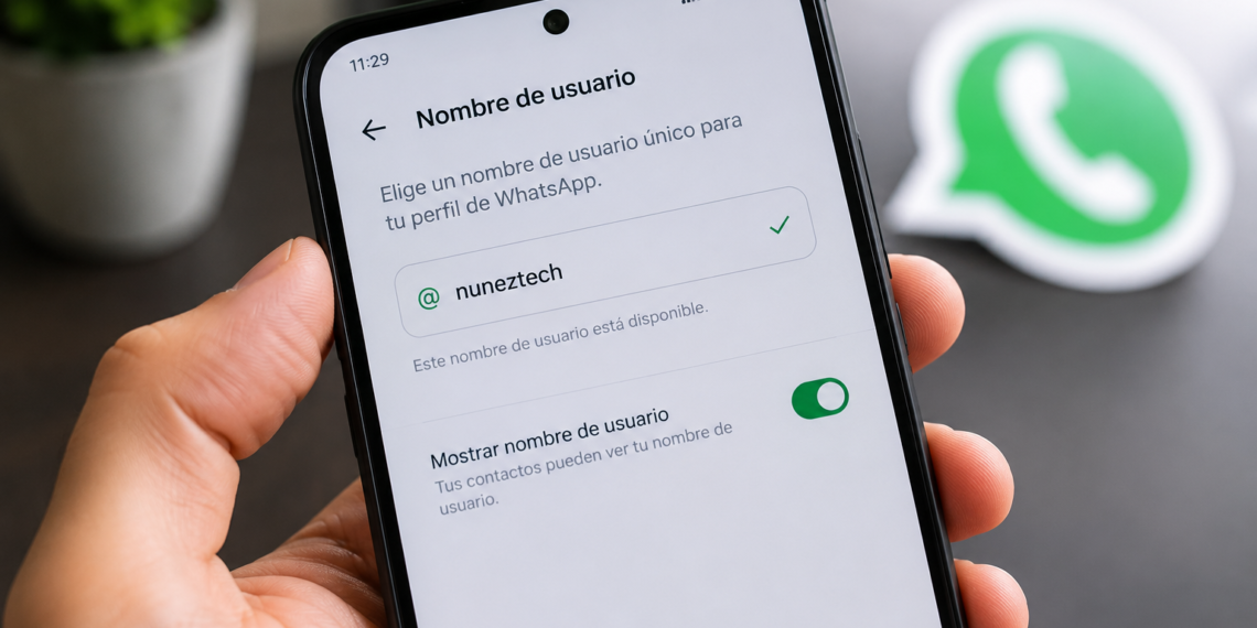 Nuevo sistema de nombres de usuario en WhatsApp para proteger la privacidad del número de teléfono.